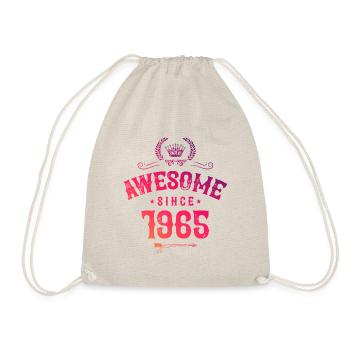 1965 awesome since - Turnbeutel - Natur - Vorne