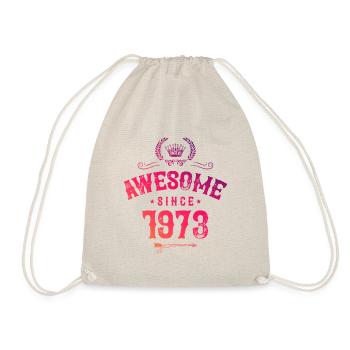1973 awesome since - Turnbeutel - Natur - Vorne