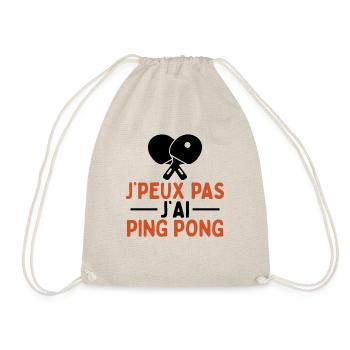 Je Peux Pas J'ai Ping Pong - Sac de sport léger - nature - Devant