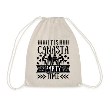 Canasta Party | Canasta Legende | Canasta-Spieler - Turnbeutel - Natur - Vorne