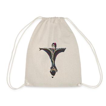 Mexico Dia de los muertos dancing Catrina - Drawstring Bag - nature - Front