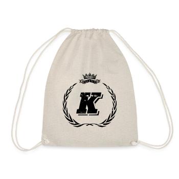 K Buchstabe Kranz - Turnbeutel - Natur - Vorne