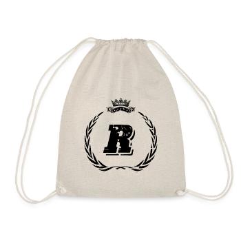 R letter wreath - Drawstring Bag - nature - Front