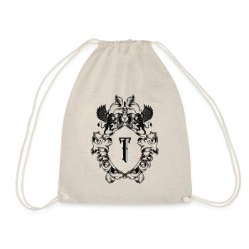 T Buchstabe Wappen - Turnbeutel - Natur - Vorne