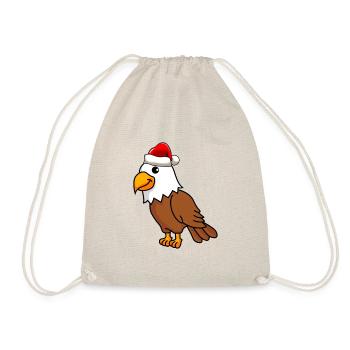 Adler Comic Weihnachten - Turnbeutel - Natur - Vorne