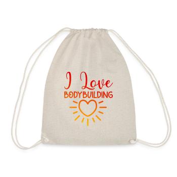 I love bodybuilding - Drawstring Bag - nature - Front