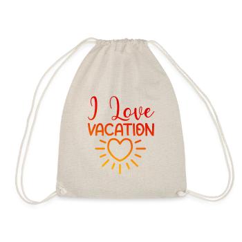I love holidays - Drawstring Bag - nature - Front
