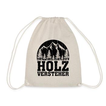 Holzversteher Chainsaw Retro Forest Woodworker - Turnbeutel - Natur - Vorne