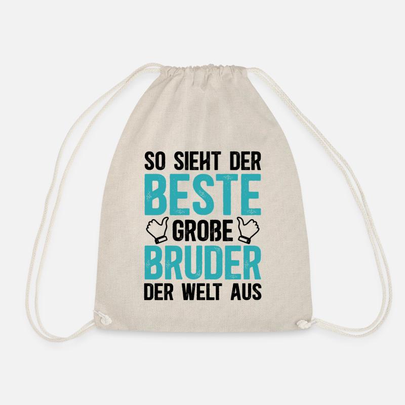 So Sieht Der Beste Große Bruder Der Welt Aus - Turnbeutel - Natur