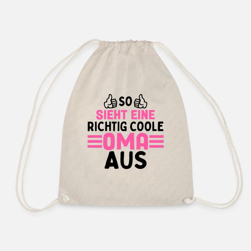 So Sieht Eine Richtig Coole Oma Aus - Turnbeutel - Natur