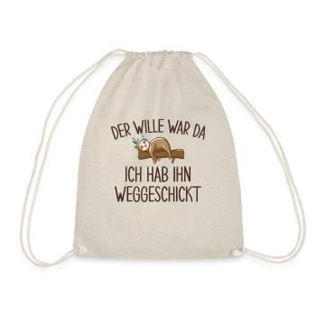 Der Wille War Da Ich Habe Ihn Weggeschickt - Turnbeutel - Natur - Vorne
