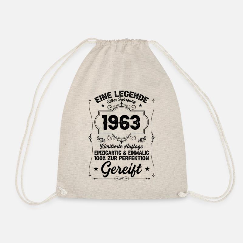 60 Geburtstag Oldtimer 1963 2023 - Turnbeutel - Natur