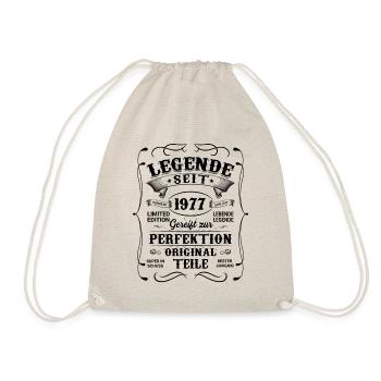 1977 Vintage Original 1977 Geburtstagsgeschenk - Turnbeutel - Natur - Vorne