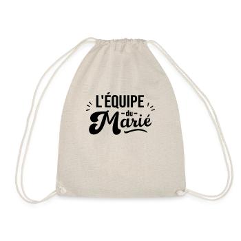 Équipe Du Marié Enterrement De Vie De Jeune Garçon - Sac de sport léger - nature - Devant