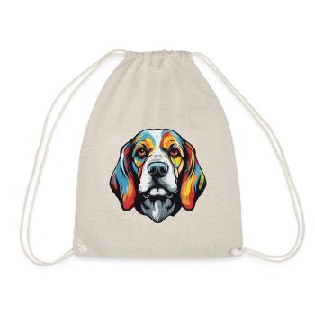 Portrait de chien Beagle - Sac de sport léger - nature - Devant