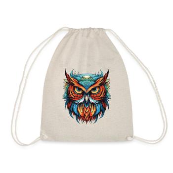 Portrait de hibou - Sac de sport léger - nature - Devant