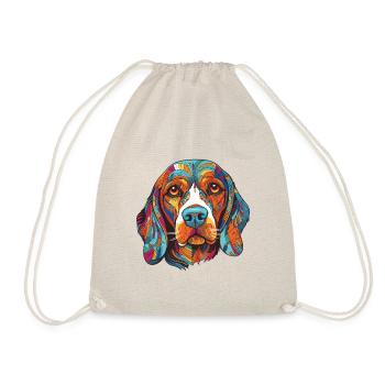 Beagle Dog Portrait - Drawstring Bag - nature - Front