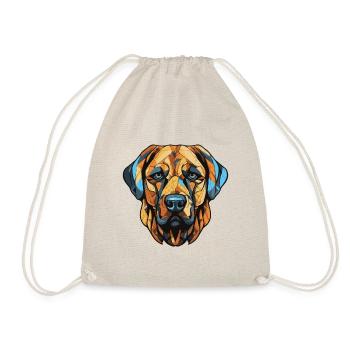 Kangal Hund Portrait - Turnbeutel - Natur - Vorne