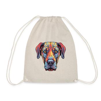 Portrait de chien dogue allemand - Sac de sport léger - nature - Devant
