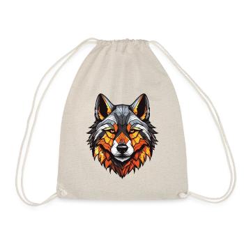 Akita Dog Portrait - Drawstring Bag - nature - Front