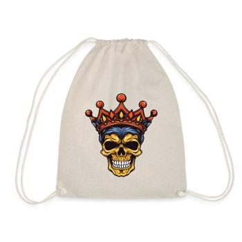 Skull King Crown - Drawstring Bag - nature - Front
