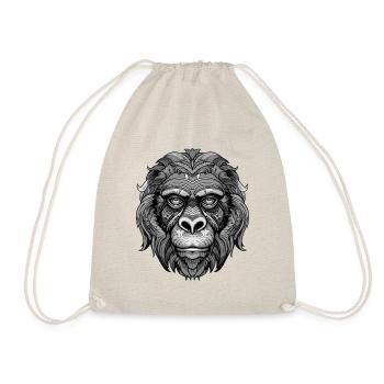 Gorilla Portrait - Drawstring Bag - nature - Front