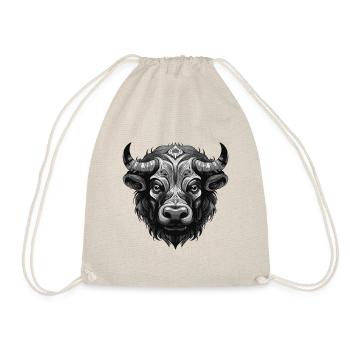 Taureau Portrait Taureau - Sac de sport léger - nature - Devant
