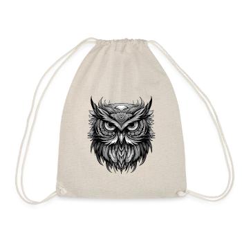 Portrait de hibou - Sac de sport léger - nature - Devant