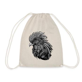 Rooster Portrait - Drawstring Bag - nature - Front