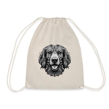 Portrait de chien Golden Retriever - Sac de sport léger - nature - Devant
