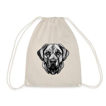 Kangal Hund Portrait - Turnbeutel - Natur - Vorne