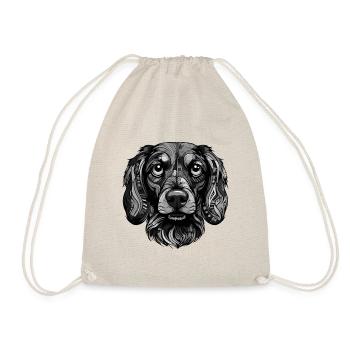 Dachshund Dog Portrait Dachshund - Drawstring Bag - nature - Front
