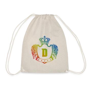 D Letter Coat of arms - Drawstring Bag - nature - Front