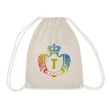 Armoiries de la lettre T - Sac de sport léger - nature - Devant