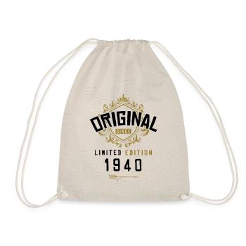 1940 limited edition birthday - Drawstring Bag - nature - Front