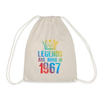 1967 legends born in - Turnbeutel - Natur - Vorne