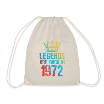 1972 legends born in - Turnbeutel - Natur - Vorne