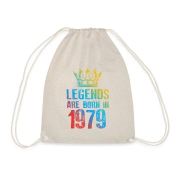 1979 Legends Born In - Drawstring Bag - nature - Front