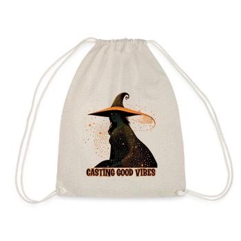 Witch Casting Vibes, Halloween - Drawstring Bag - nature - Front