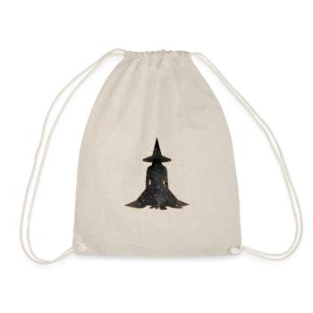 Witch Silhouette Profile, Halloween - Drawstring Bag - nature - Front