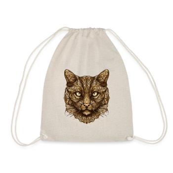 Cat Head Animal - Drawstring Bag - nature - Front