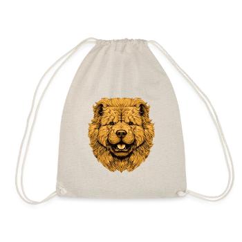 Tête de chien Chow Chow - Sac de sport léger - nature - Devant