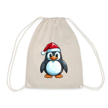 Penguin Comic Christmas - Drawstring Bag - nature - Front