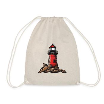 Lighthouse icon - Drawstring Bag - nature - Front