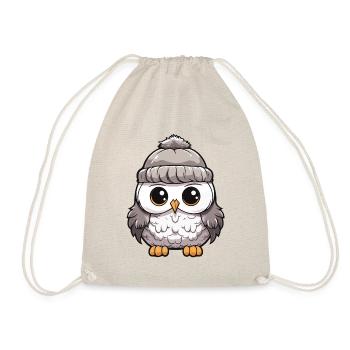Hibou d’hiver Animal bébé bande dessinée - Sac de sport léger - nature - Devant