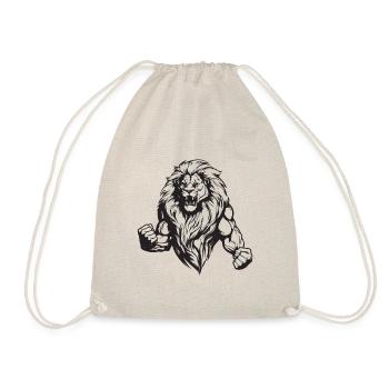 Lion Muscles Gym Bodybuilding - Drawstring Bag - nature - Front