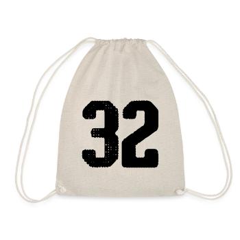 32 number jersey - Drawstring Bag - nature - Front
