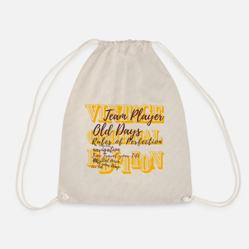 VINTAGE EDITION - Drawstring Bag - nature
