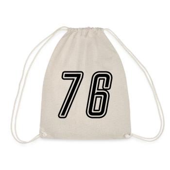 76 Numéro de numéro - Sac de sport léger - nature - Devant
