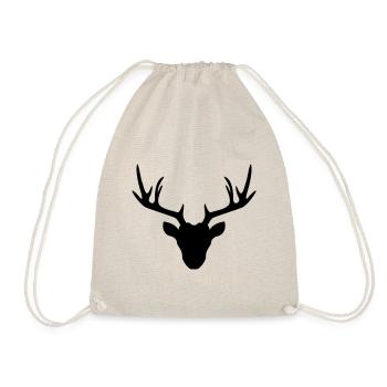 Deer Deer icon - Drawstring Bag - nature - Front